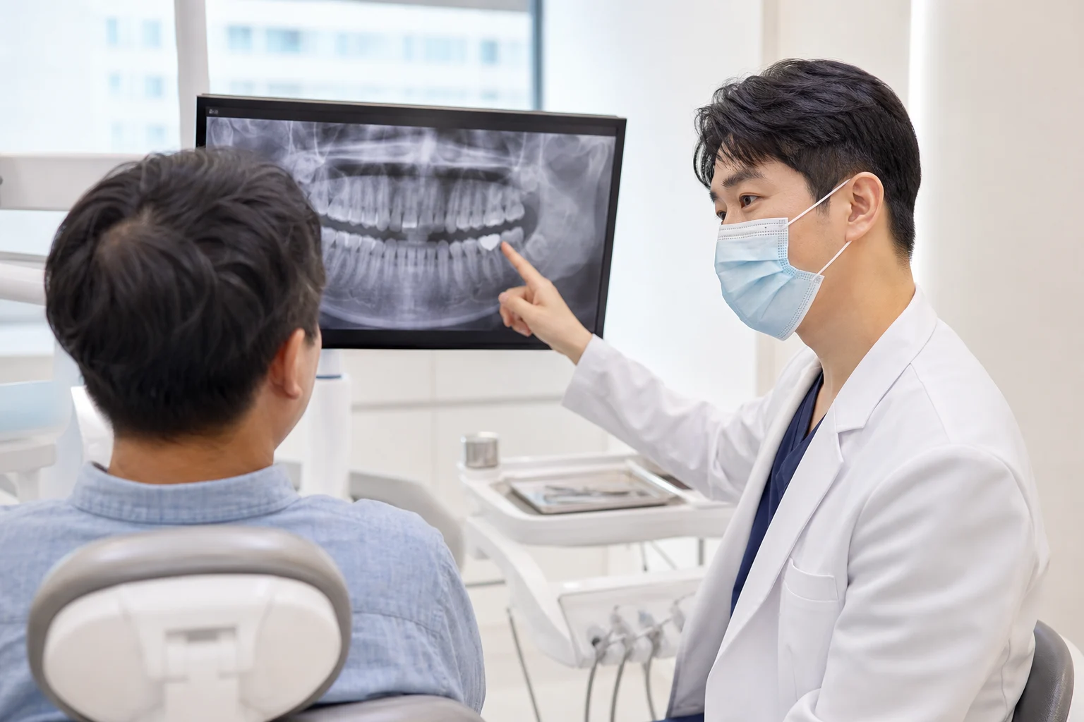 김해 신경치료 치과 선택 기준을 살펴보는 장면